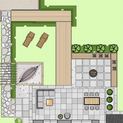 PROJEKT OGRODU, KĘBŁOWO