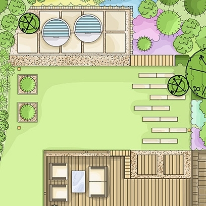 PROJEKT OGRODU, RUMIA