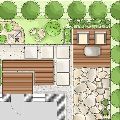 PROJEKT OGRODU, RUMIA